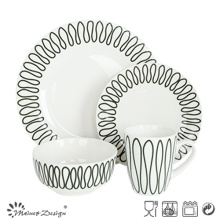 High Luxury Decal 16PCS Restaurant Dinnerware Set